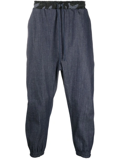 Shop Alchemy Drop Crotch Trousers In Blue