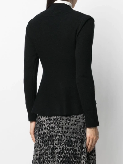 Shop Diane Von Furstenberg V-neck Tailored Cardigan In Black