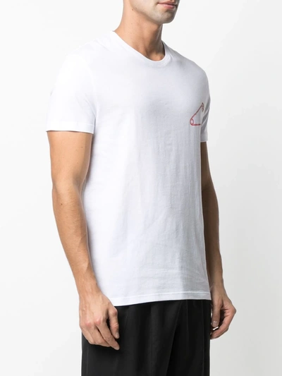 Shop Alexander Mcqueen Graphic-print Cotton T-shirt In White