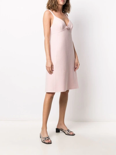 Shop Marc Jacobs Bow-embellished A-line Dress In Pink