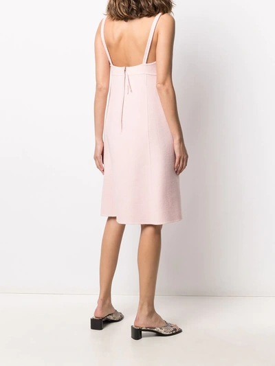 Shop Marc Jacobs Bow-embellished A-line Dress In Pink