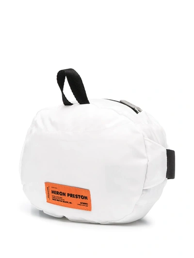 Shop Heron Preston Logo Print Belt Bag In White