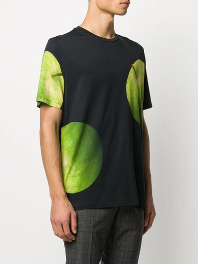 Shop Paul Smith Cotton Apple Print T-shirt In Green