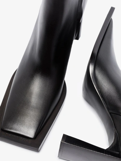 Shop Balenciaga Leather Ankle Boots