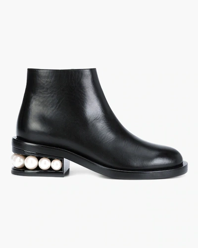 Shop Nicholas Kirkwood Casati Pearl Ankle Boot In Black