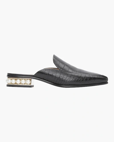 Shop Nicholas Kirkwood Casati Moccasin Mule In Black