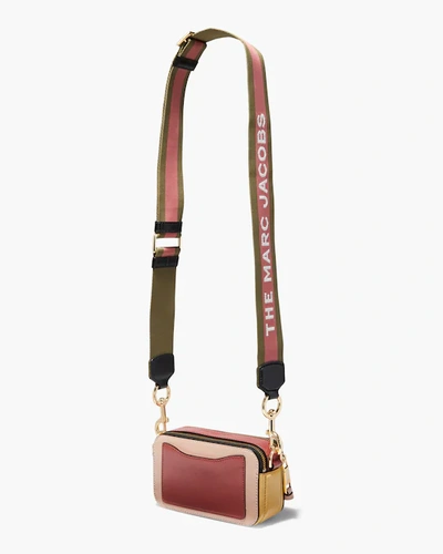 Shop Marc Jacobs Snapshot Crossbody Bag In Berry/pink