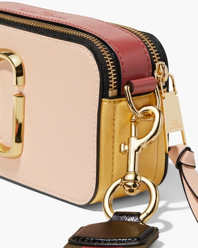 Shop Marc Jacobs Snapshot Crossbody Bag In Berry/pink