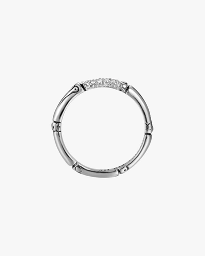 Shop John Hardy Bambo Diamond Slim Ring | Diamonds/sterling Silver