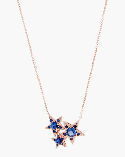 Shop Selim Mouzannar Diamond & Sapphire Star Cluster Necklace | Gemstones/rose Gold