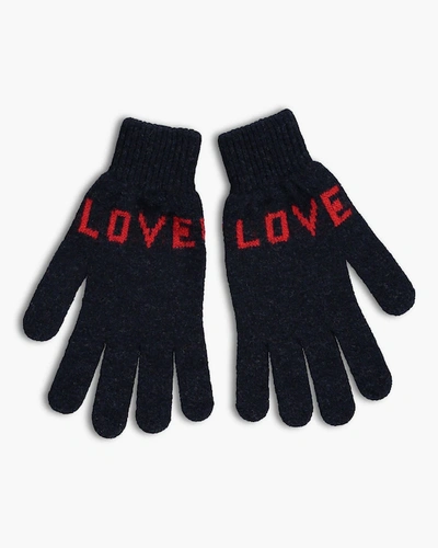 Shop Quinton Chadwick Women's Love Hope Glove In Navy/red