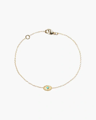 Shop Anzie Turquoise Evil Eye Bracelet | Gemstones/yellow Gold
