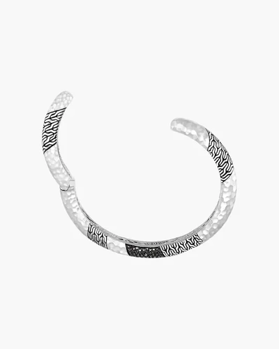 Shop John Hardy Classic Chain Hammered Slim Kick Cuff | Gemstones/sterling Silver