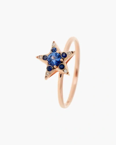 Shop Selim Mouzannar Diamond & Sapphire Star Ring | Diamonds/gemstones/rose Gold