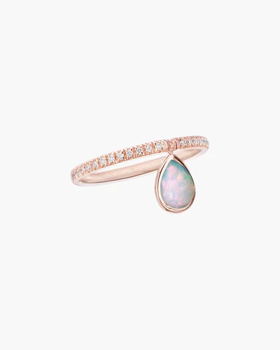Shop Nina Runsdorf Mini Opal Flip Ring | Diamonds/rose Gold