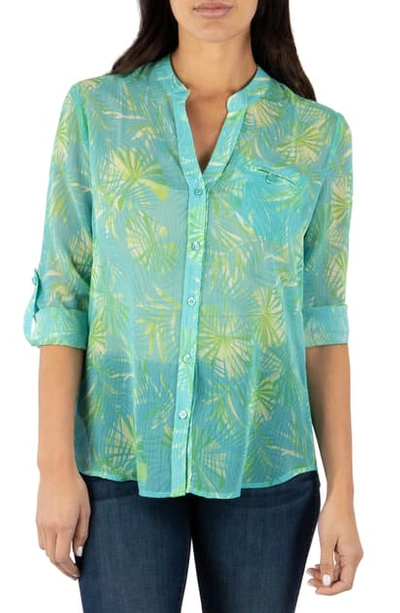 Shop Kut From The Kloth Jasmine Top In Firenze-turquoise