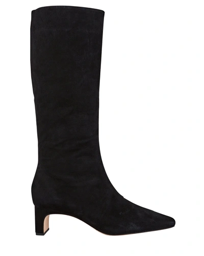 Shop Loeffler Randall Leighton Mid-calf Suede Boots In Black
