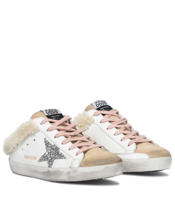 golden goose shearling lined sneakers