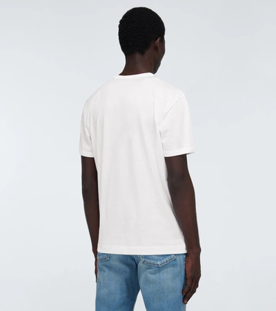 Shop Dolce & Gabbana Short-sleeved Cotton T-shirt In White