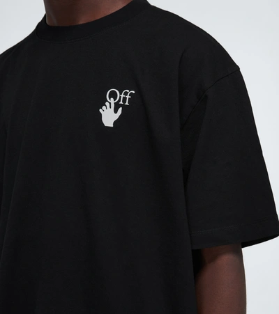 Shop Off-white Marker Oversized Cotton T-shirt In Black