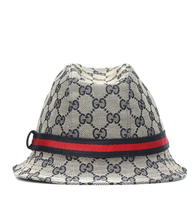 Shop Gucci Original Gg Bucket Hat In Blue