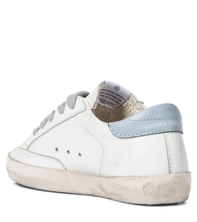 Shop Golden Goose Superstar Leather Sneakers In White