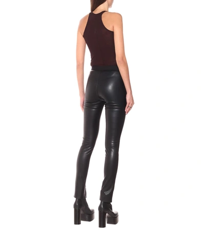 Shop Rick Owens Drkshdw Faux Leather Leggings In Black