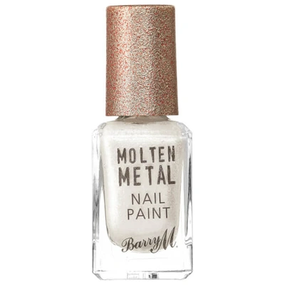 Shop Barry M Cosmetics Molten Metal Nail Paint (various Shades) In Ice Queen