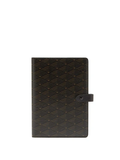Metier X G.f. Smith Logo-print Coated-canvas A5 Notebook In Black