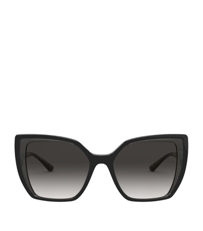 Shop Dolce & Gabbana Line Sunglasses In Black