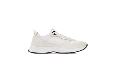 Pre-owned Dior  B25 Runner White Oblique Suede