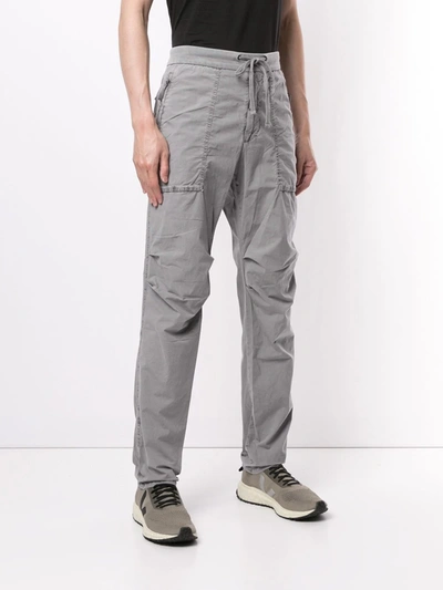 James Perse Mid-rise Straight Leg Trousers In Grey