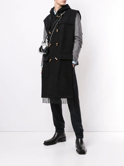 Shop Maison Margiela Hybrid Duffle Coat In Black