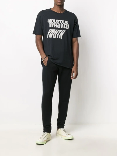 Paul & Shark Side-stripe Track Pants In Blue