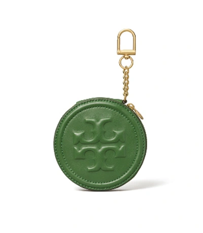 Shop Tory Burch Soft Fleming Coin Pouch In Arugula