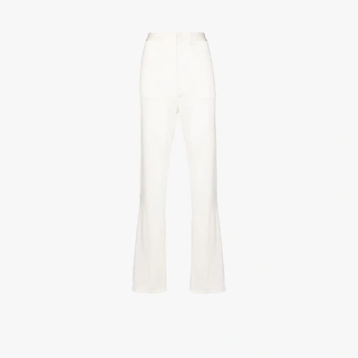 Shop Alled-martinez Straight Leg Trousers In White