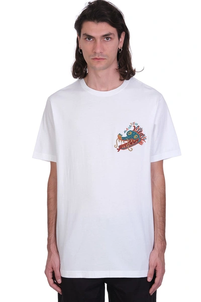 Shop Maharishi T-shirt In White Cotton