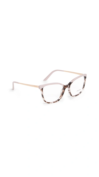 Shop Prada Classic Square Glasses In Pink Havana