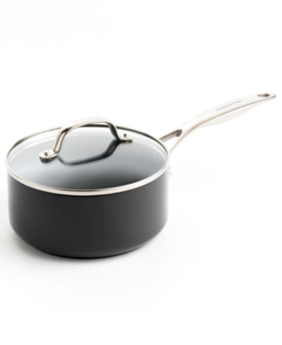 Greenpan Valencia Pro Healthy Ceramic Nonstick 2-qt. Saucepan With Lid In Grey