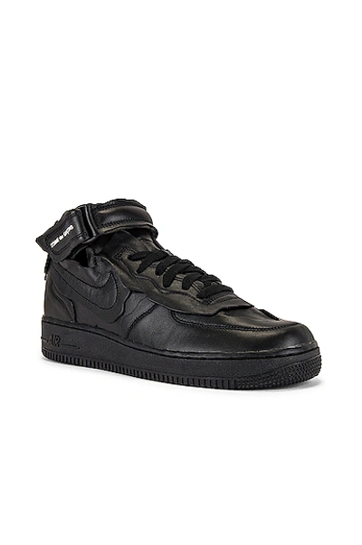 Shop Comme Des Garçons Homme Deux Nike Cut Off Air Force 1 Sneaker In Black