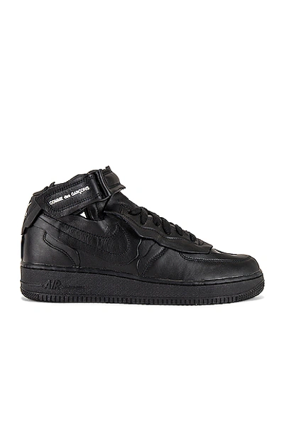 Shop Comme Des Garçons Homme Deux Nike Cut Off Air Force 1 Sneaker In Black