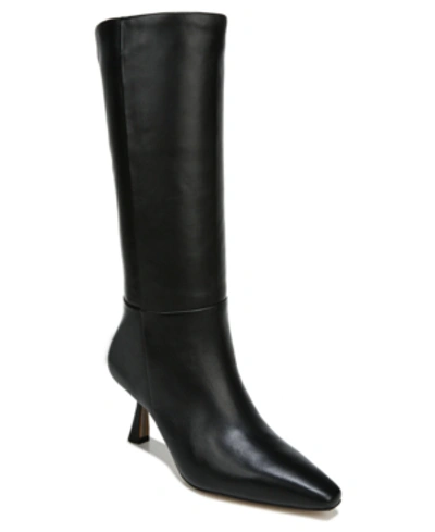 Shop Sam Edelman Women's Samira Kitten-heel Tall Boots Women's Shoes In Black