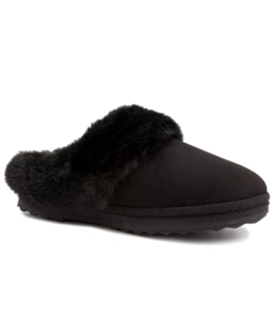 Shop London Fog Women's Josie Moccasin Slipper Women's Shoes In Black