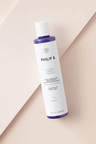 Shop Philip B Icelandic Blonde Shampoo In White