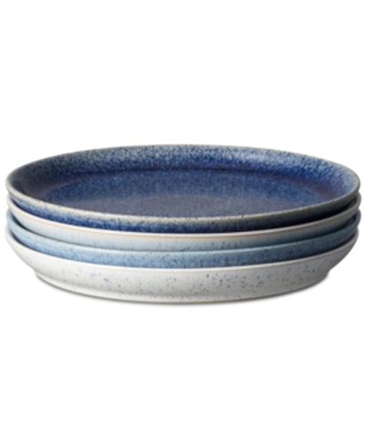 Denby Studio Blue 4-pc. Coupe Dinner Plate Set In Blue
