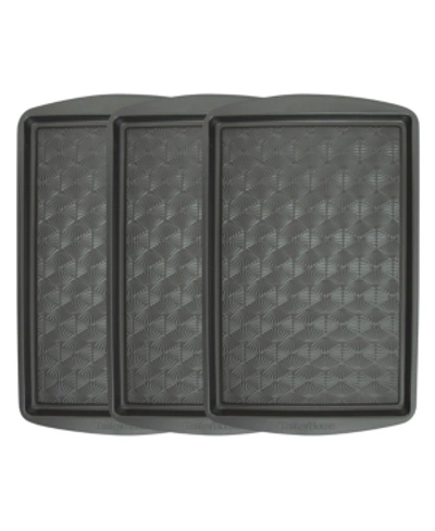 Shop Taste Of Home Set Of 3 Non-stick Metal Baking Sheet In Gray