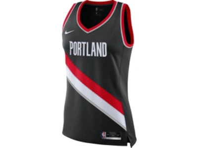 Shop Nike Portland Trail Blazers Nba Women's Swingman Jersey Damian Lillard In Black