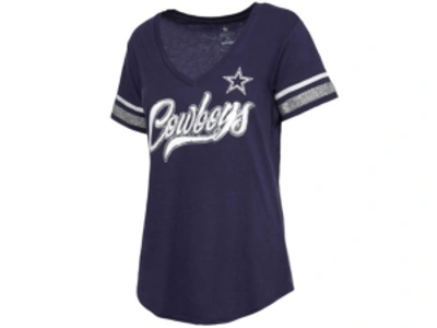 Shop Authentic Nfl Headwear Women's Dallas Cowboys Miko T-shirt In Navy
