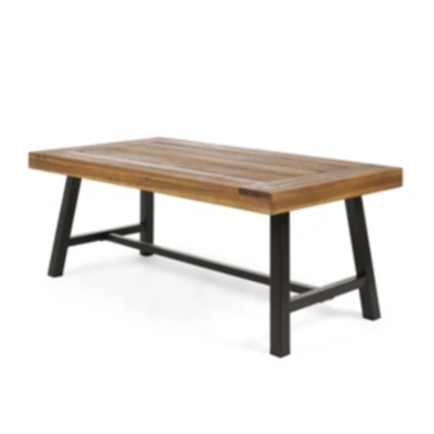 Shop Noble House Carlisle Outdoor Coffee Table In Natural