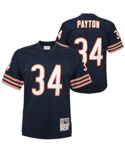 Mitchell & Ness Big Boys Walter Payton Chicago Bears Legacy Retired Player Jersey In Navy